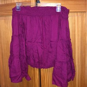 Free people off the shoulder long sleeve